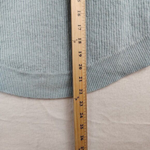 J Crew Sweater Merino Wool Blend Pullover Light Blue Sz Medium - Picture 8 of 10